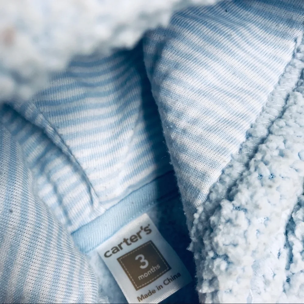 CARTER’S Bear Blue Sherpa Hood Jacket